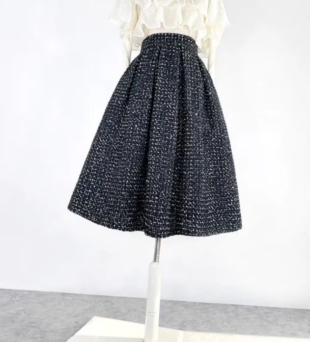 Neat Carry Everyday Casual Wool Skirt