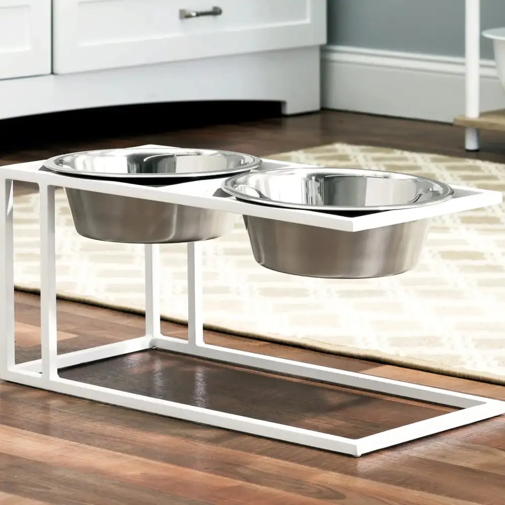 Double Elevated Streamlined Smart Pet Bowl