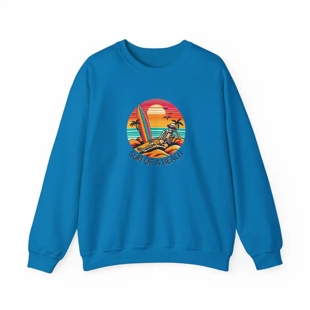 Skeleton Beach Graphic Crewneck Sweatshirt