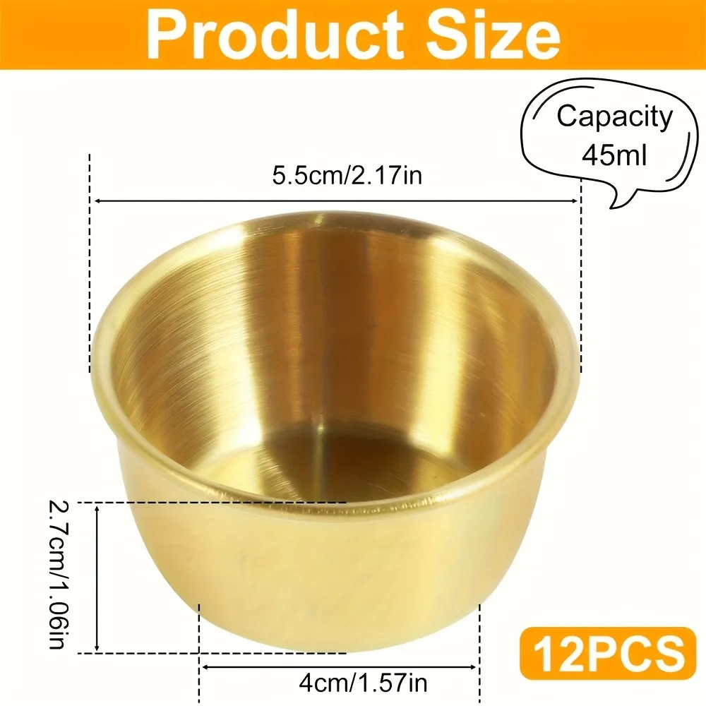 Multi-Use Stainless Steel Seasoning Bowls