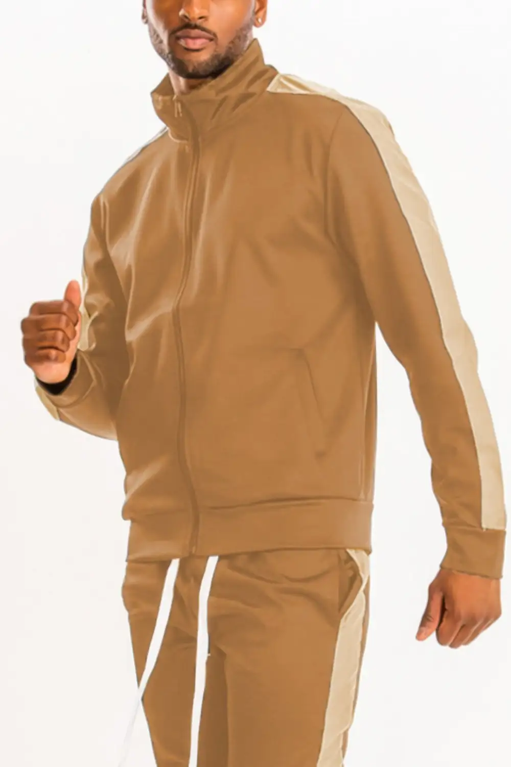 Single Stripe Track Jacket Athletic Style