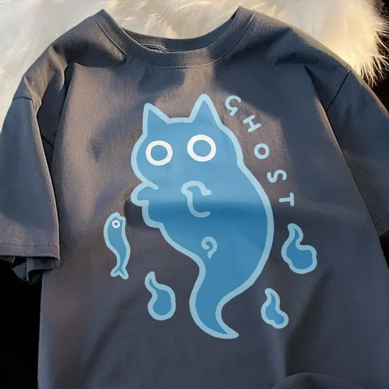 Cat Ghost Graphic T-Shirt