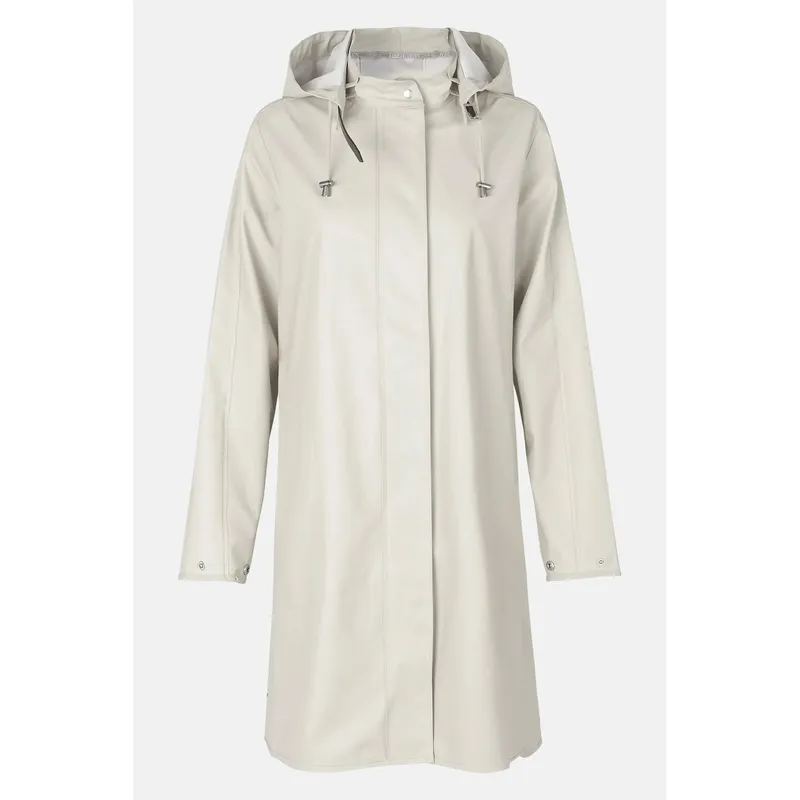 Waterproof Hooded Button-Front Raincoat