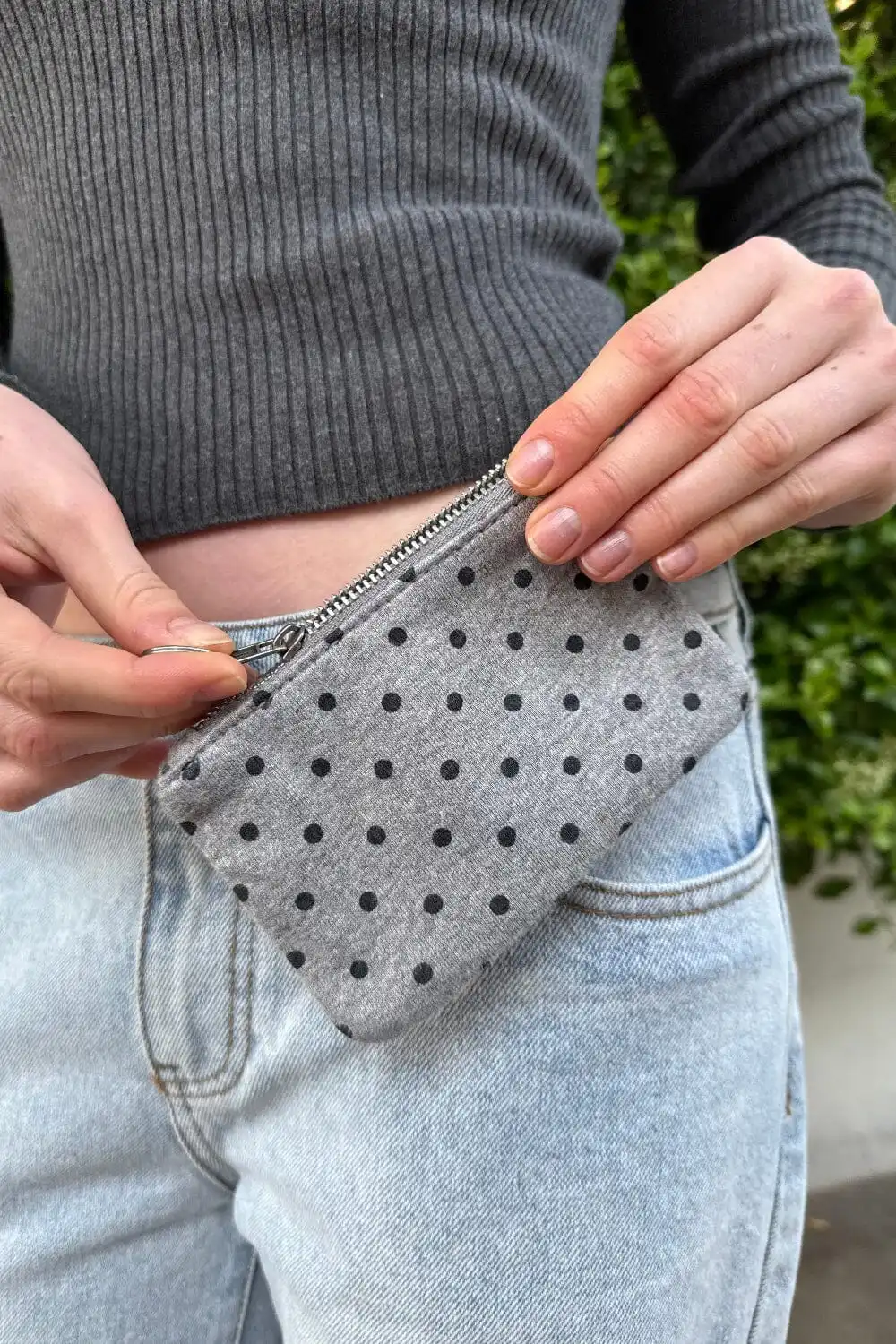 Women’s Black Polka Dot Coin Purse