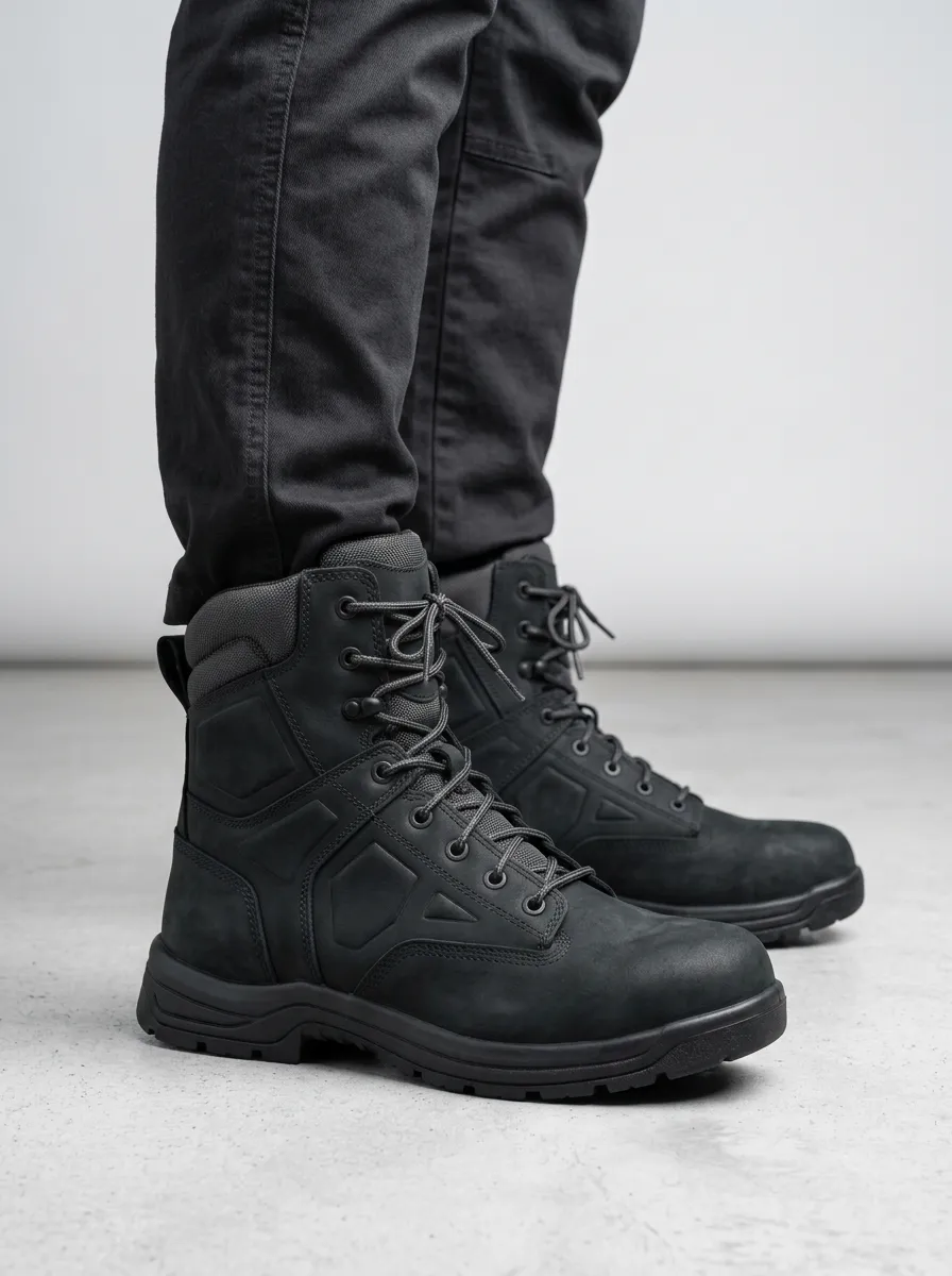 Unisex Modern Tactical Style Print Work Boots
