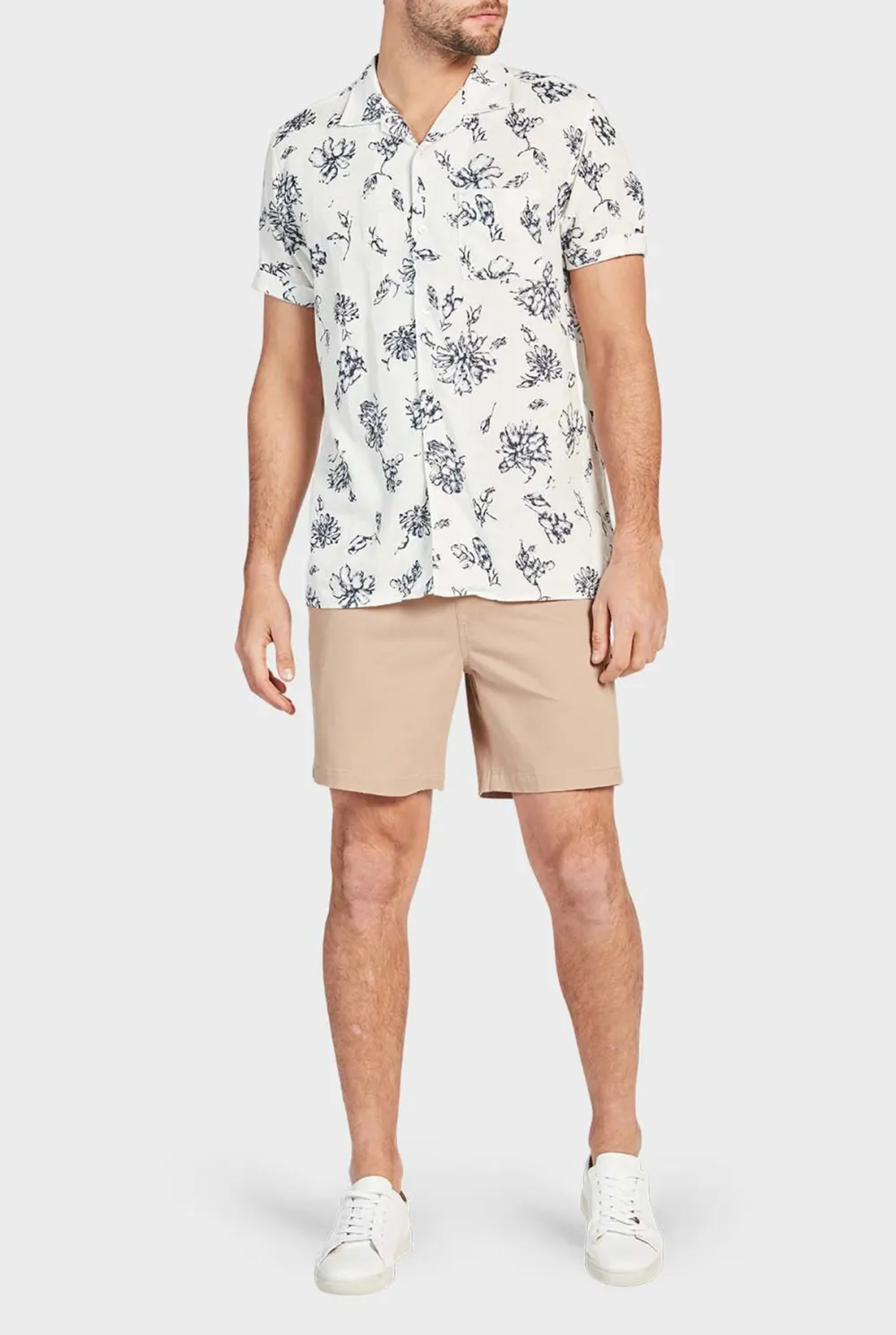 Classic Straight Cut Cotton Chino Casual Shorts