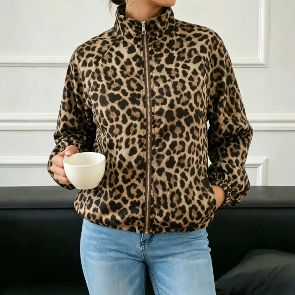 Stand Collar Bomber Jacket