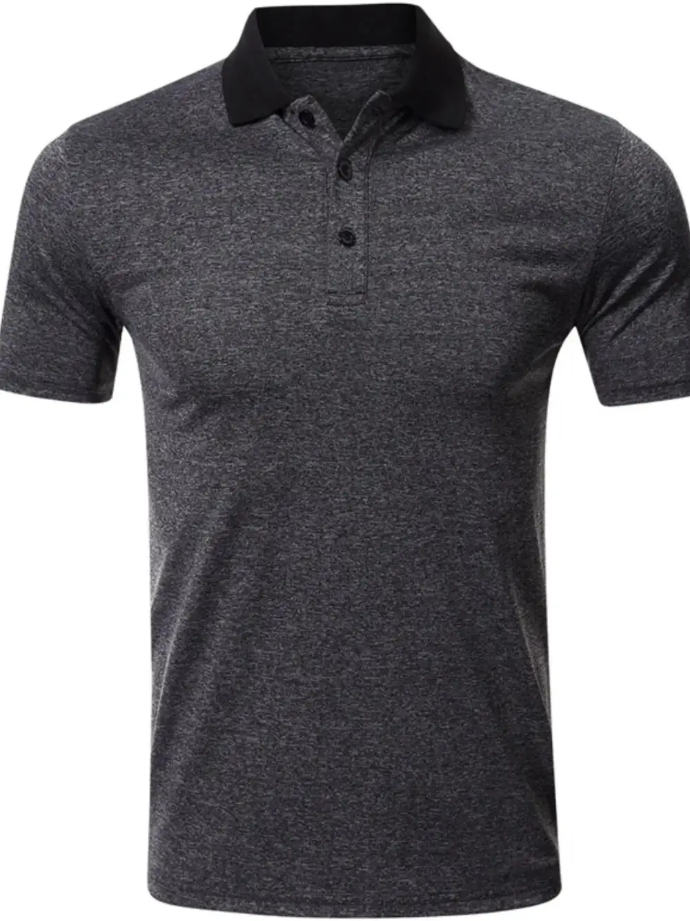 Casual Contrast Detail Collared Polo Shirt