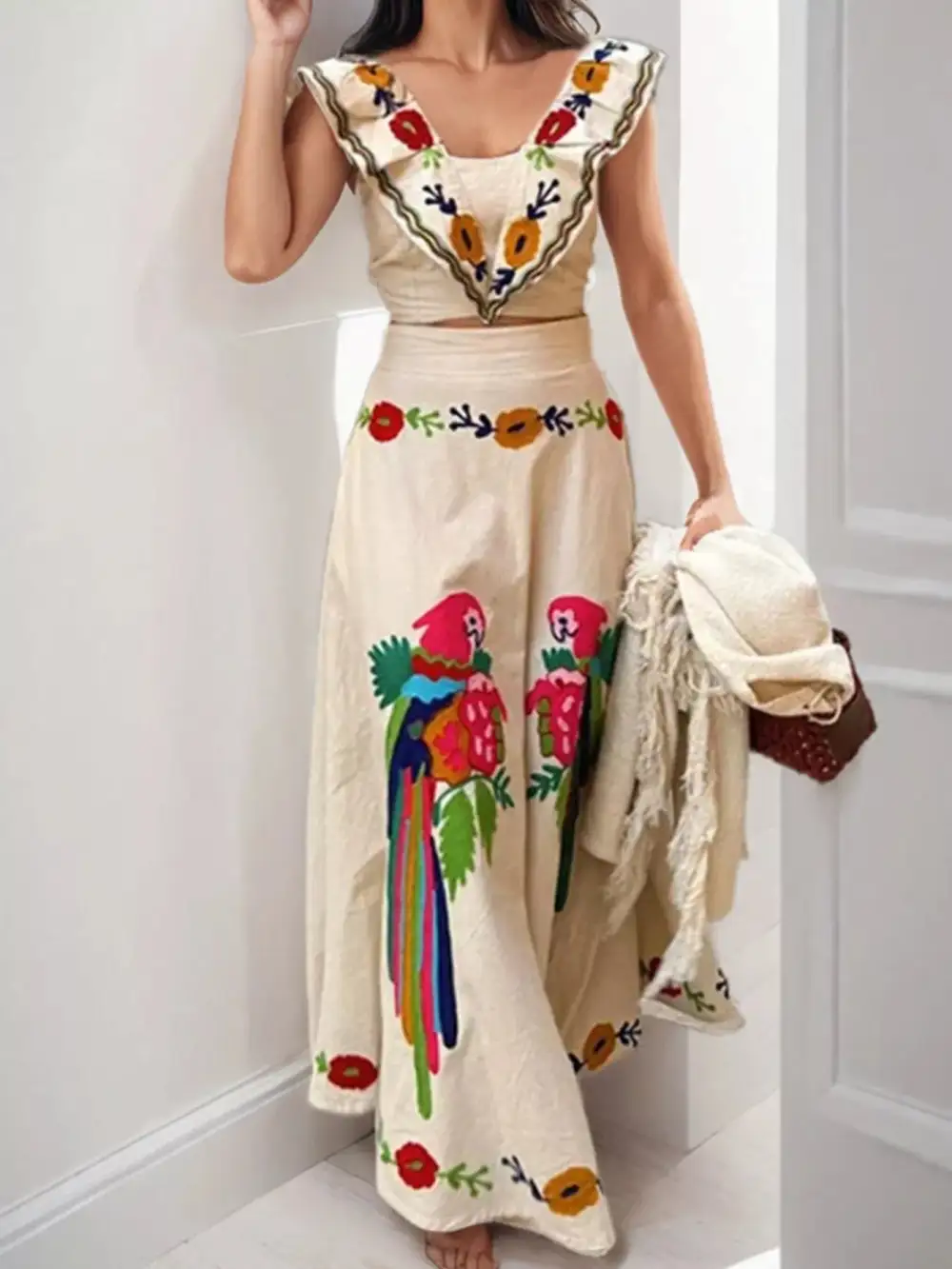 Parrot Crop Dress