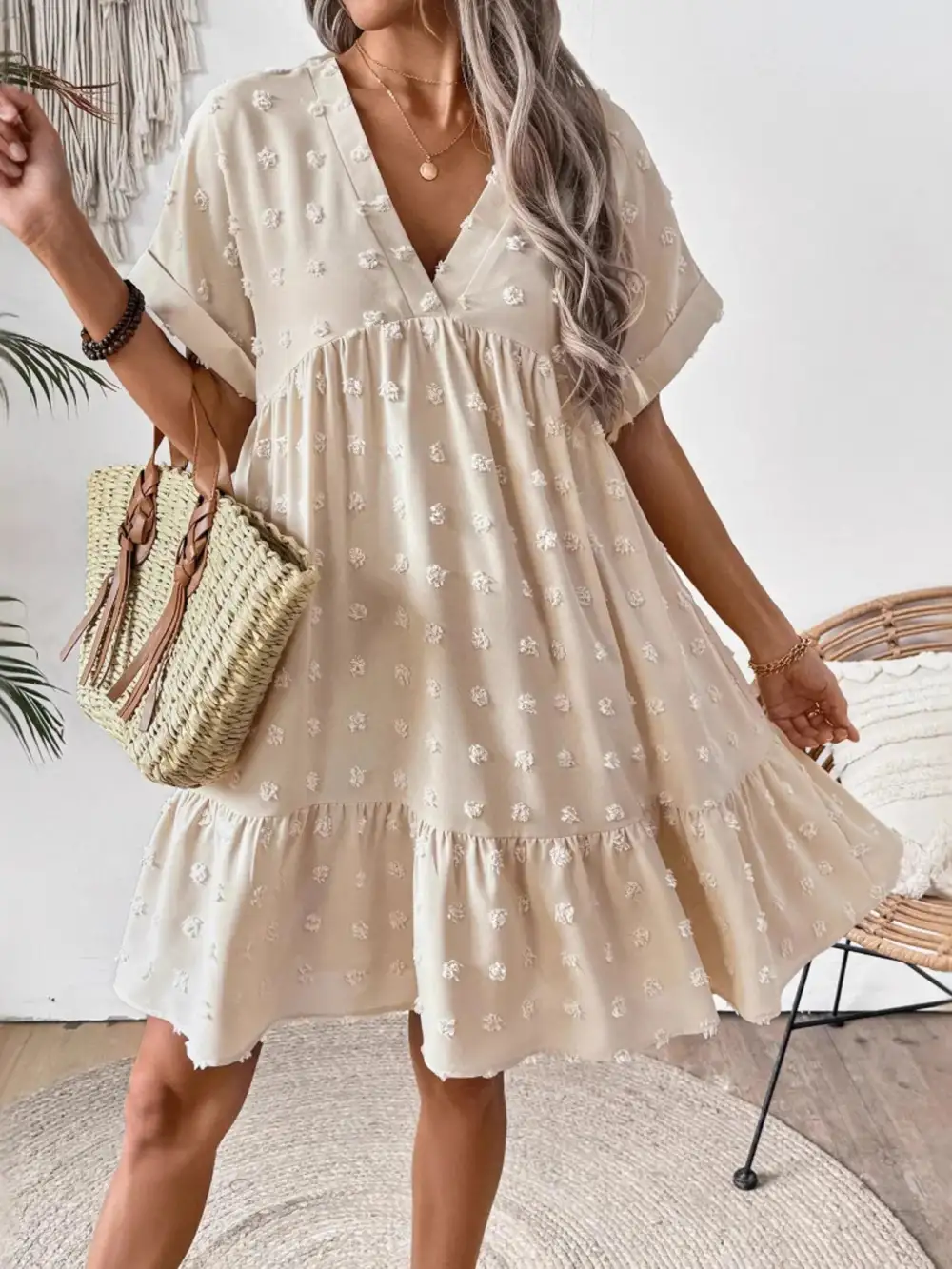 Fresh Detail Lightweight Feel Mini Dress