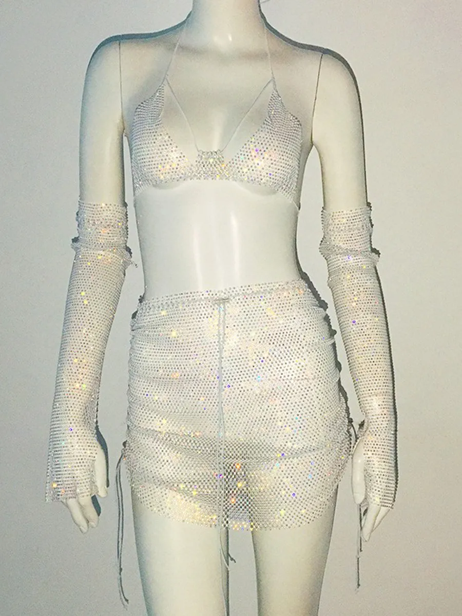 Peyton Rhinestone Three Piece Set