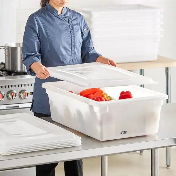 Polyethylene Food Storage Box with Lid