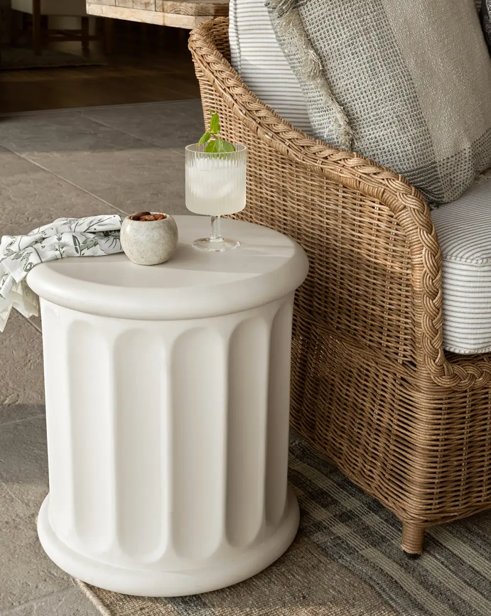 Classic Concrete Side Table
