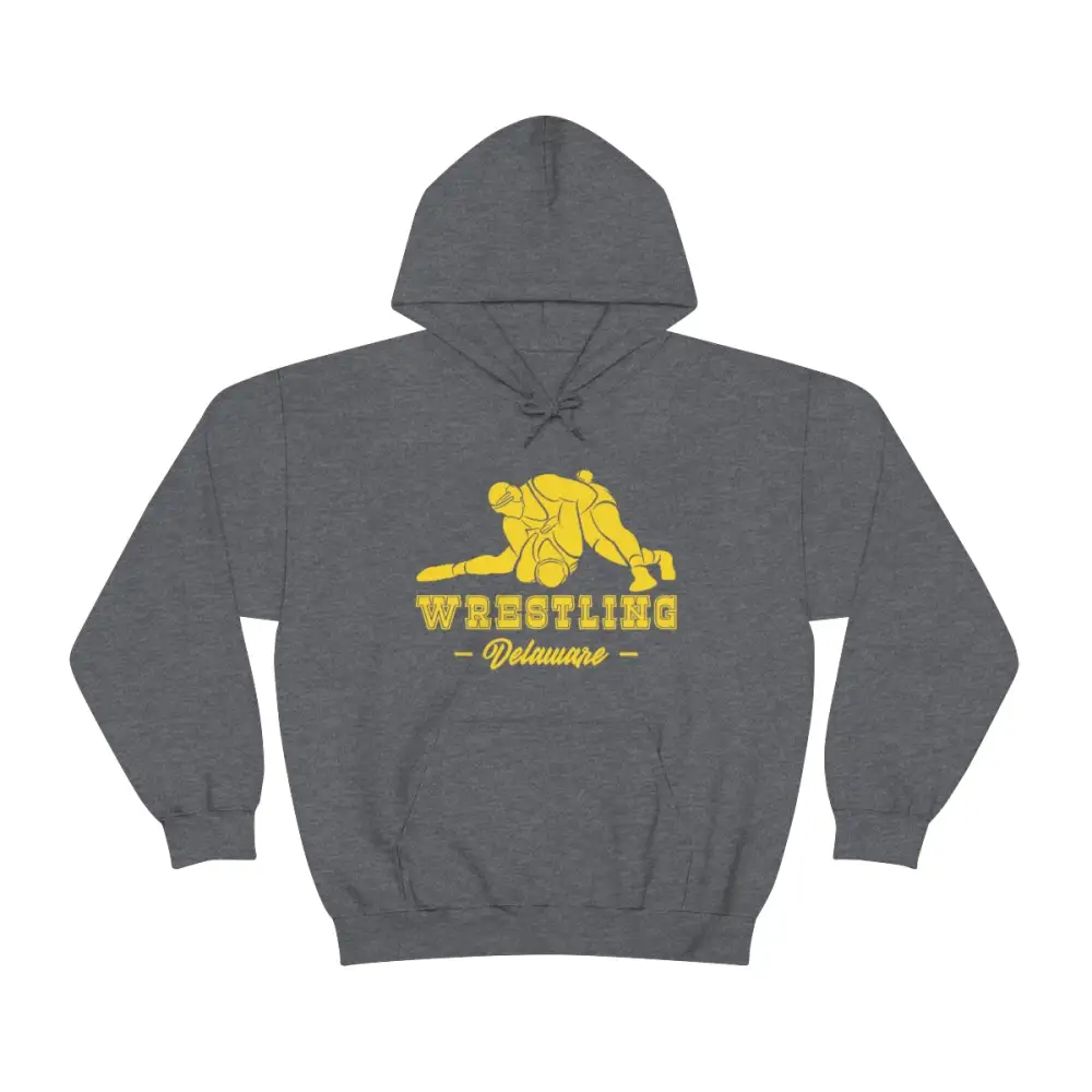 Soft Fleece Clean Lettering Wrestling Graphic Pullover Hoodie