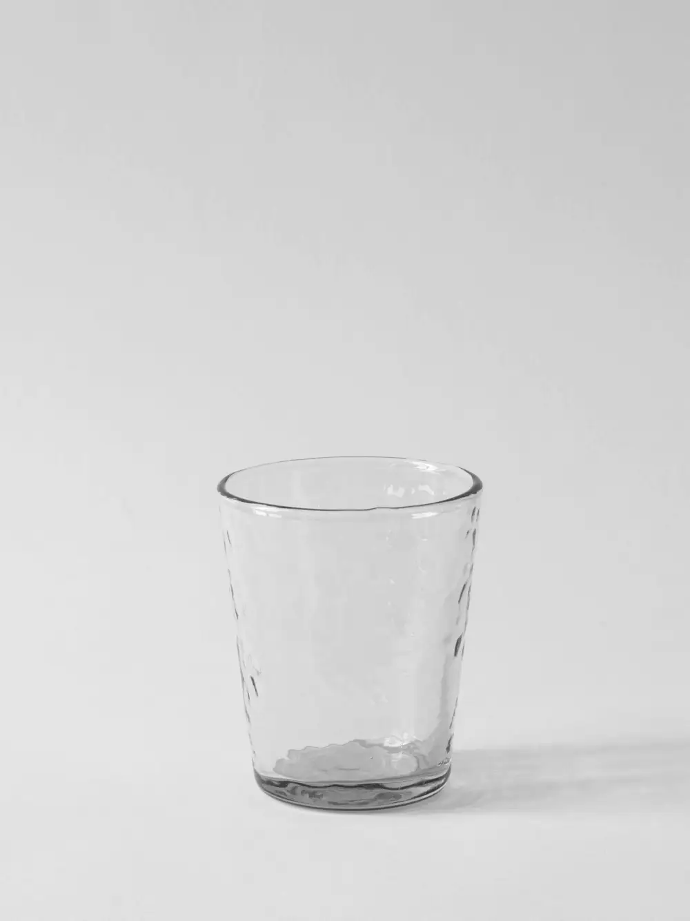 Hammered Recycled Glass Drinking Glass