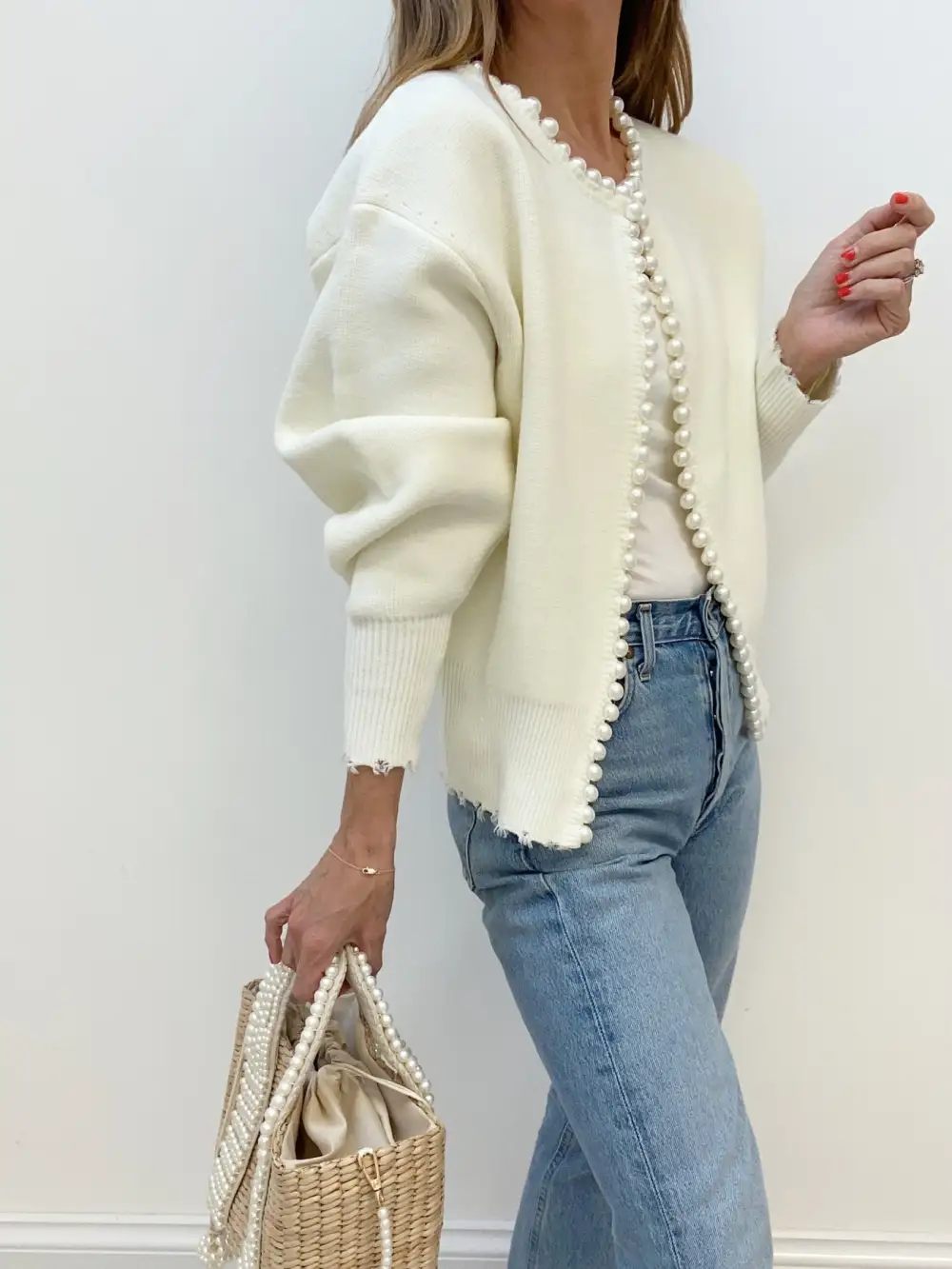 Pearl Detail Cardigan