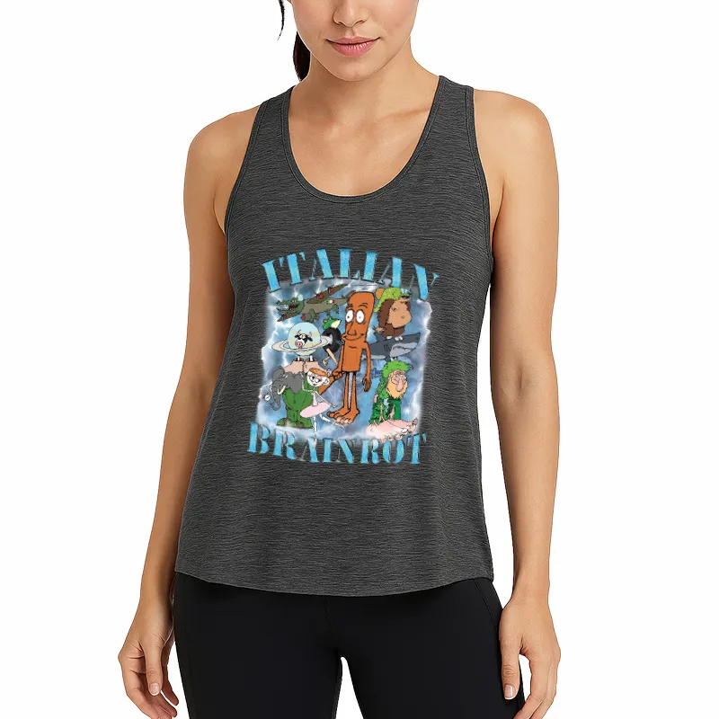Brainrot Humor Athletic Tank