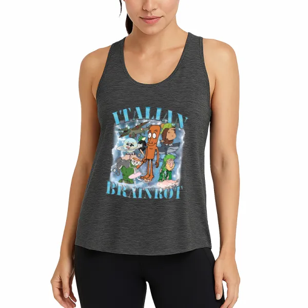 Brainrot Humor Athletic Tank