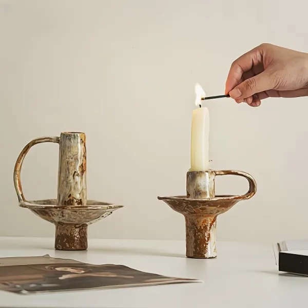 Vintage Handle Candle Stand