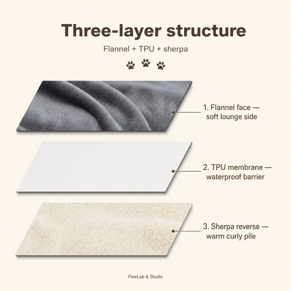 Waterproof Fleece Pet Throw