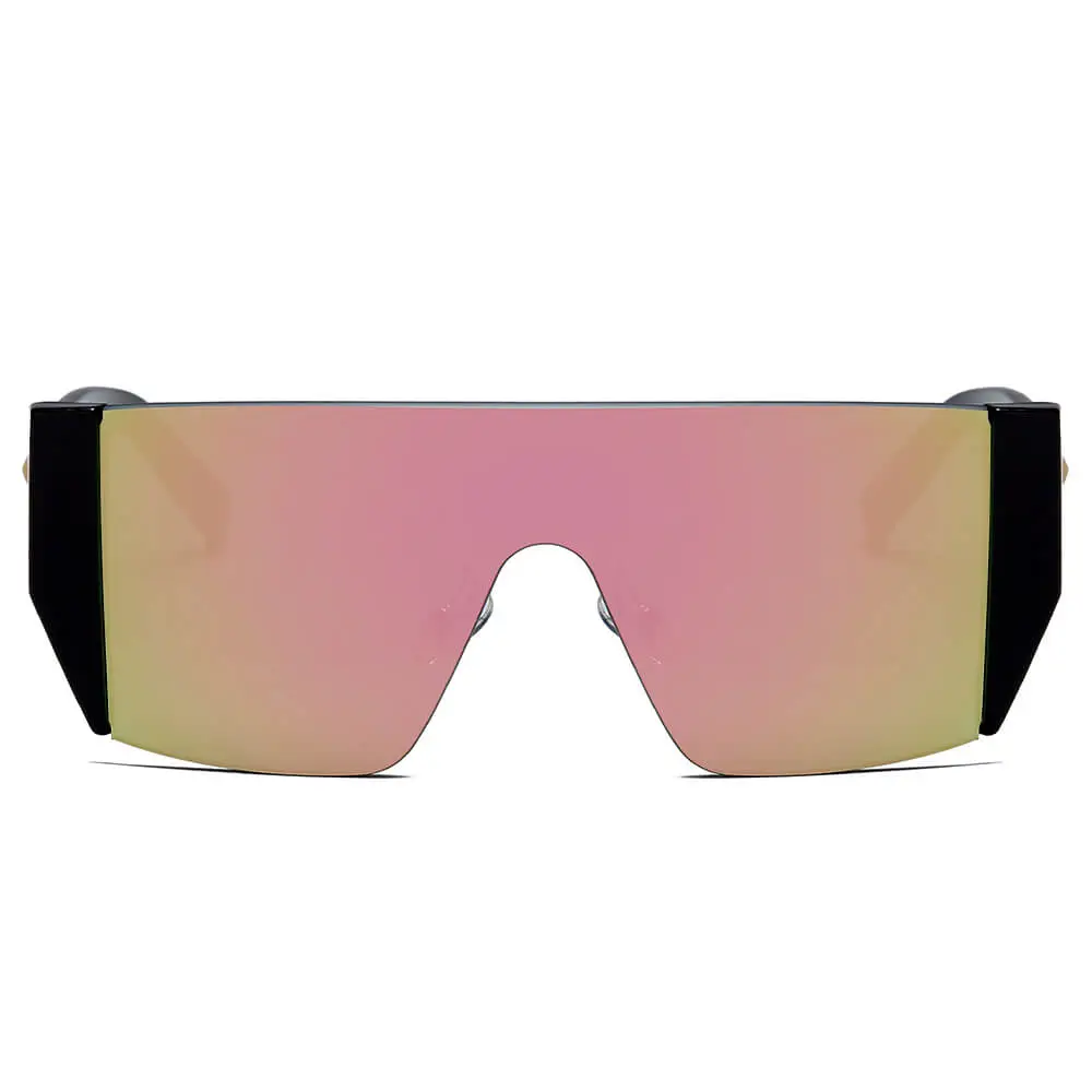 Marble Square Round Frame Sunglasses