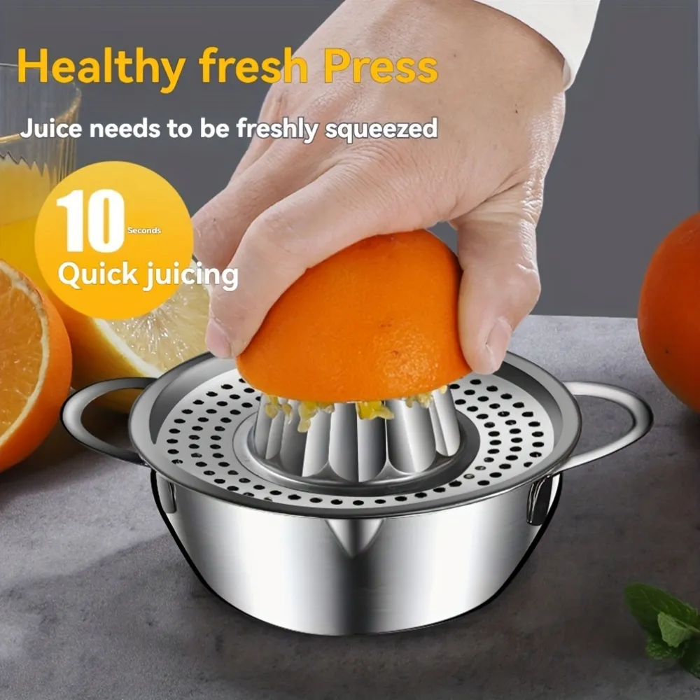Stainless Steel Double-Handle Manual Juicer