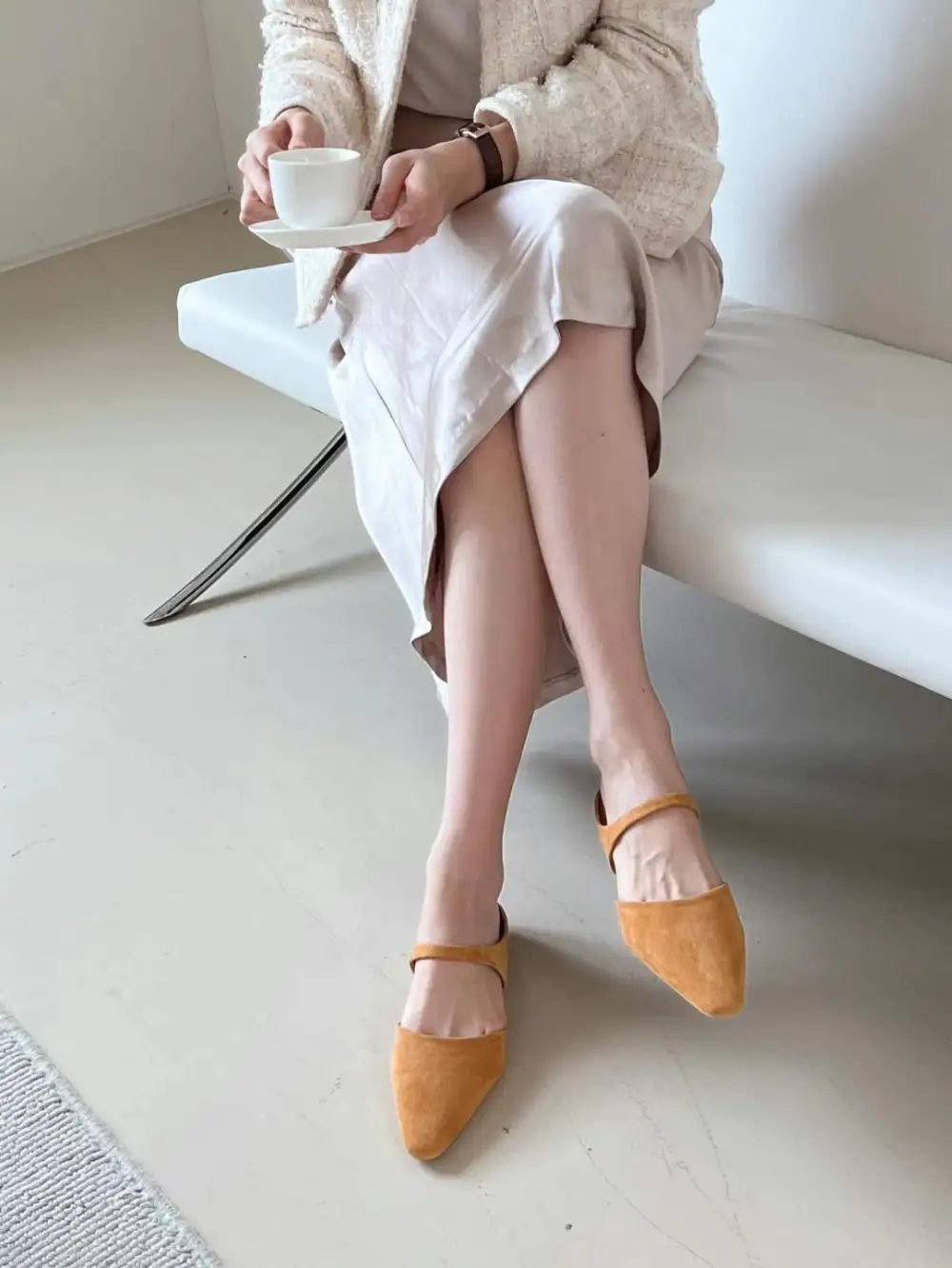 Contemporary Lamb Leather Everyday Flats