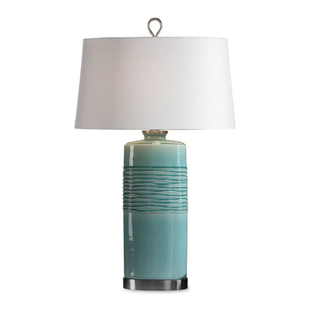 Oval Column Ceramic Table Lamp