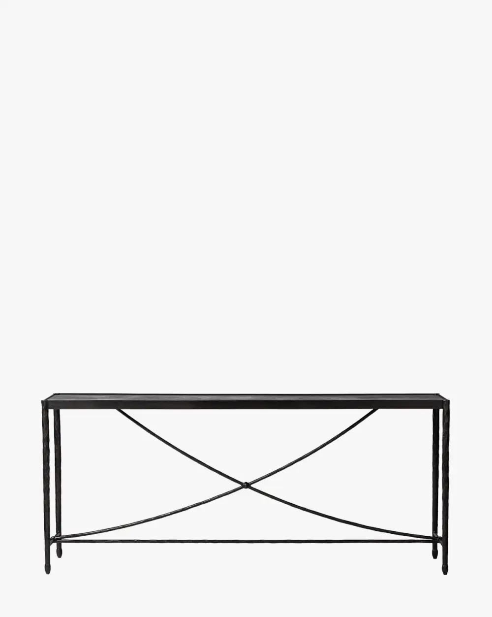 Curved Iron Console Table