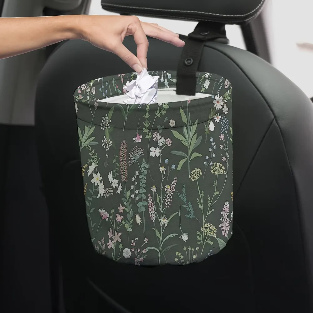 Botanical Car Waste Bin