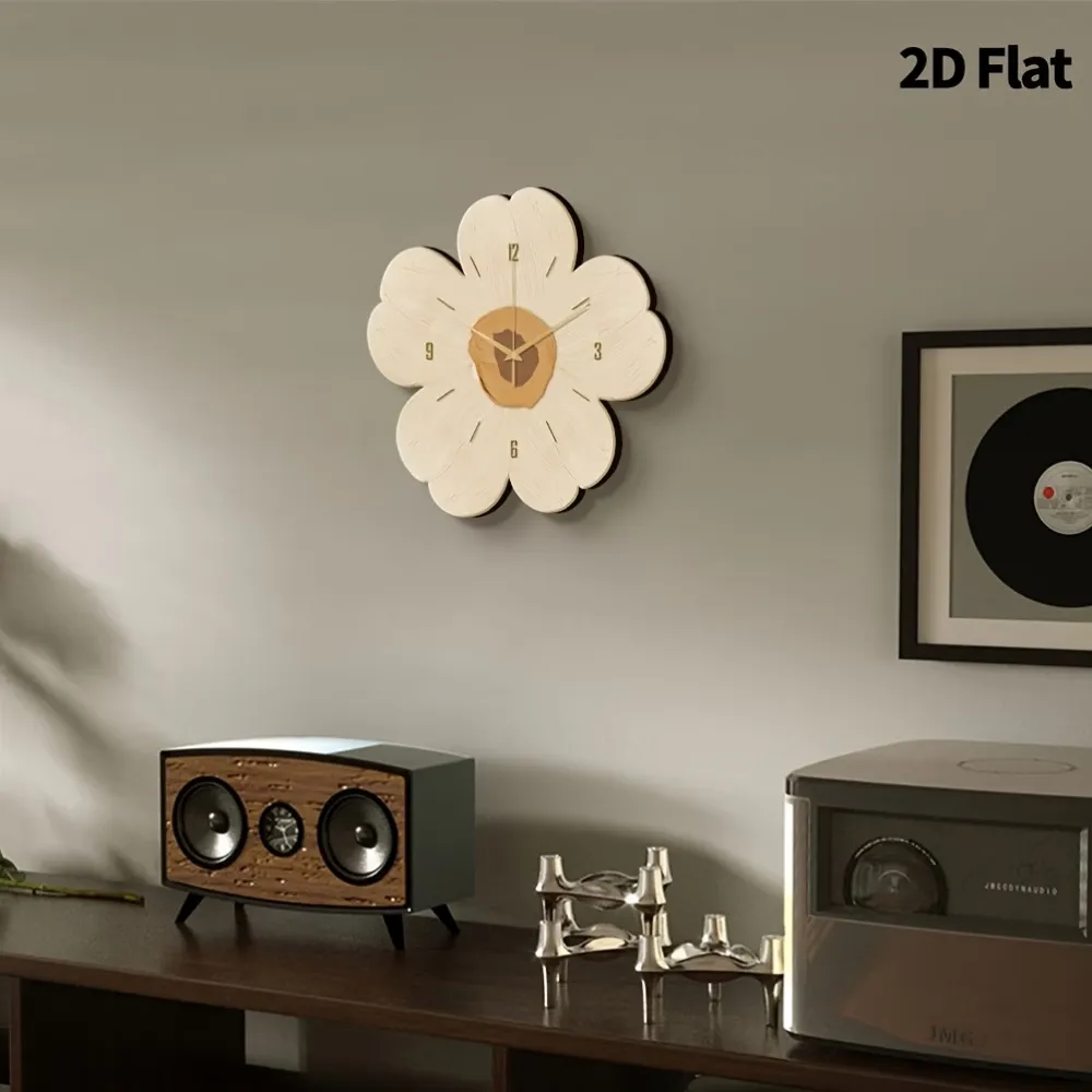 Artistic Flower Wall Clock
