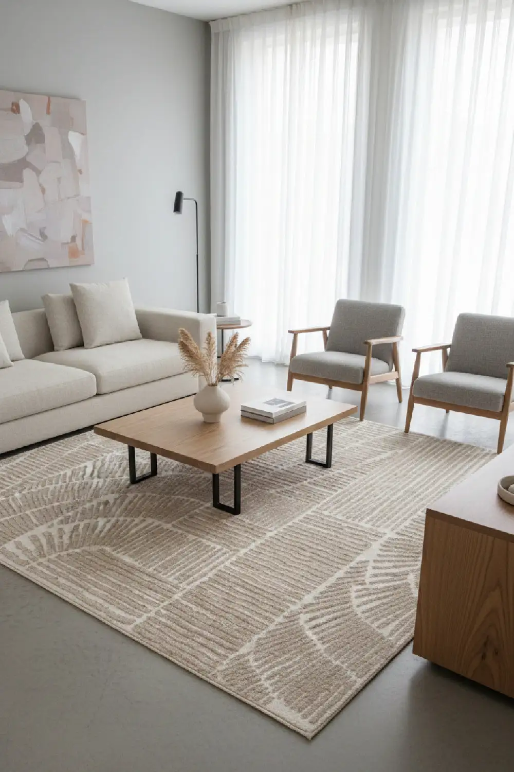 Wool-Viscose Area Rug