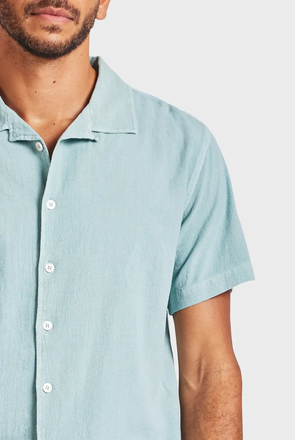 Oversized Linen Short Sleeve Button Down Shirt