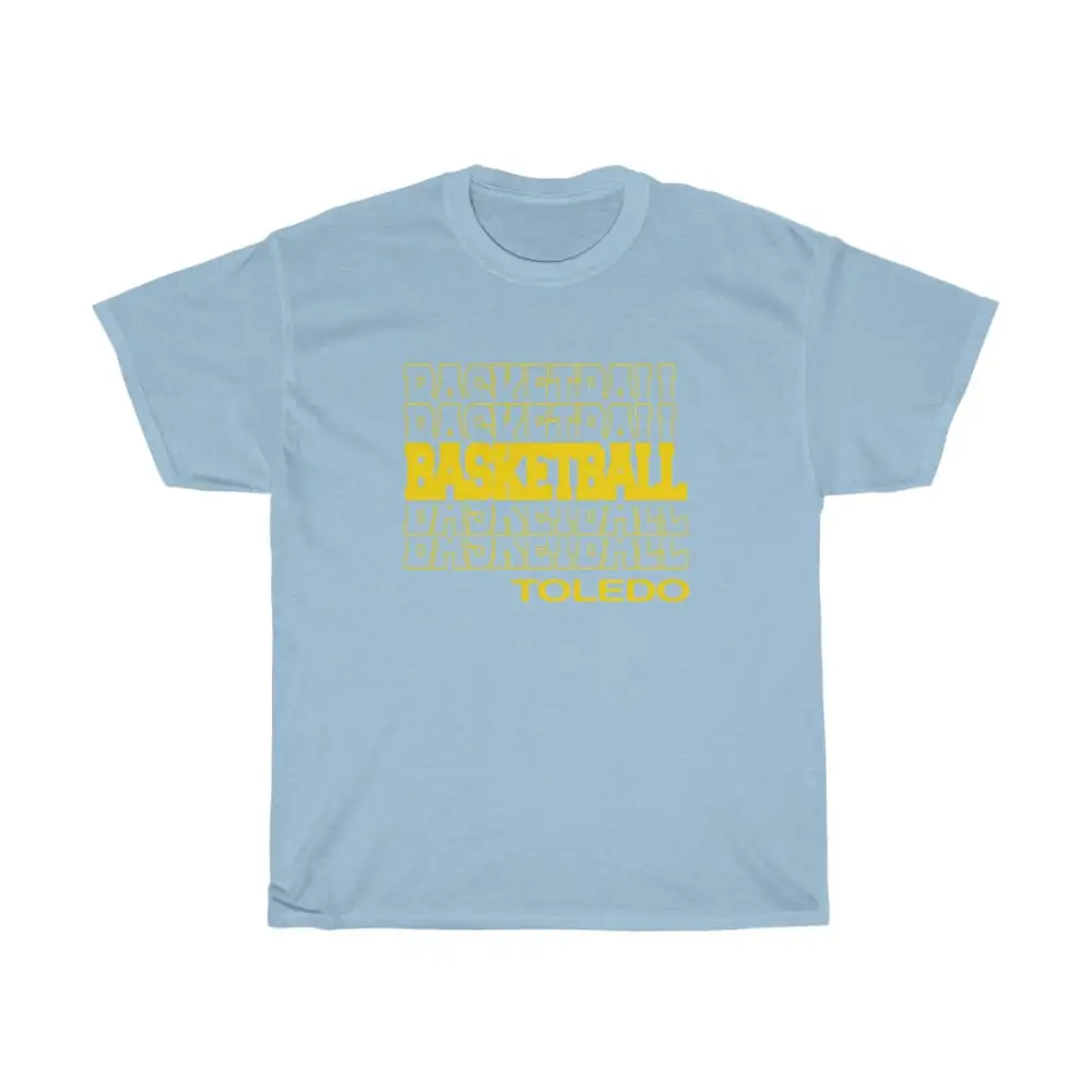 Basketball Toledo in Modern Stacked Lettering