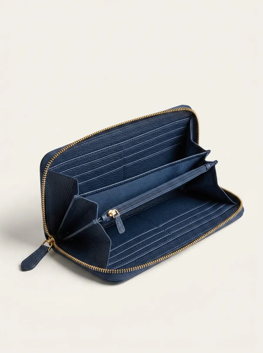 Classic Structured Zip Wallet