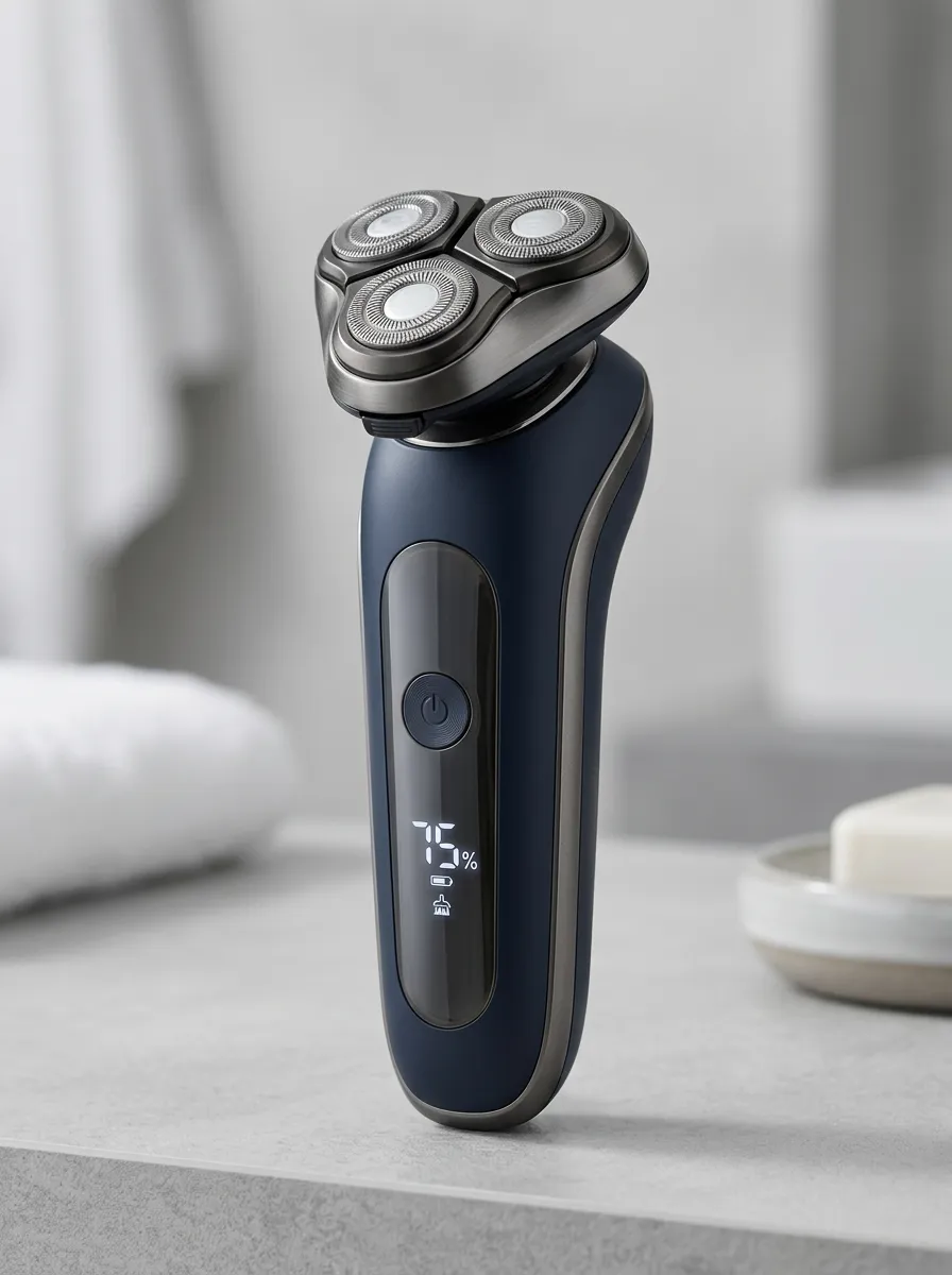 Rotary LED Display Electric Shaver for Daily Grooming