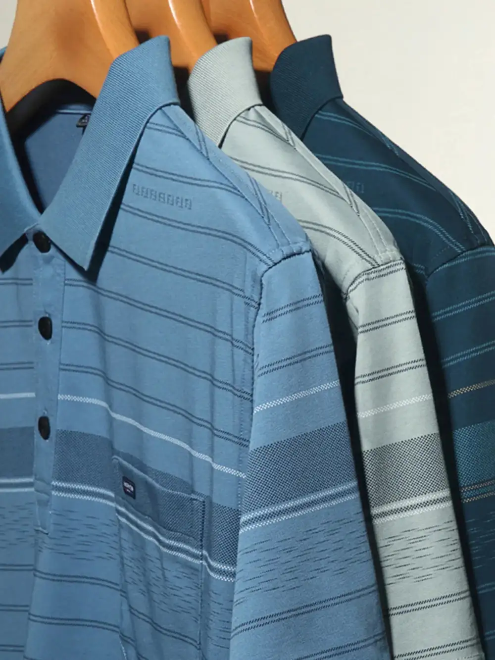 Structured Striped Collared Polo Shirt