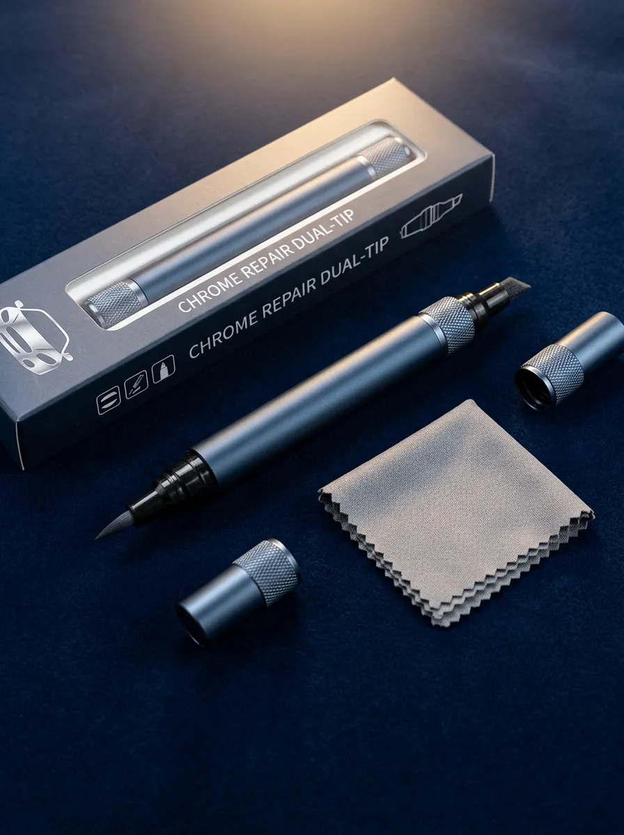 Automotive Detailing Dual-Tip Chrome Repair Pen