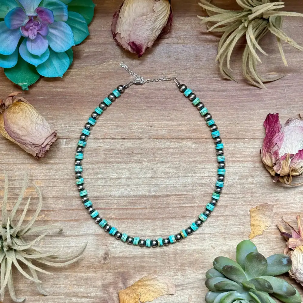 Beaded Layered Pearl Sterling Silver Choker Necklace