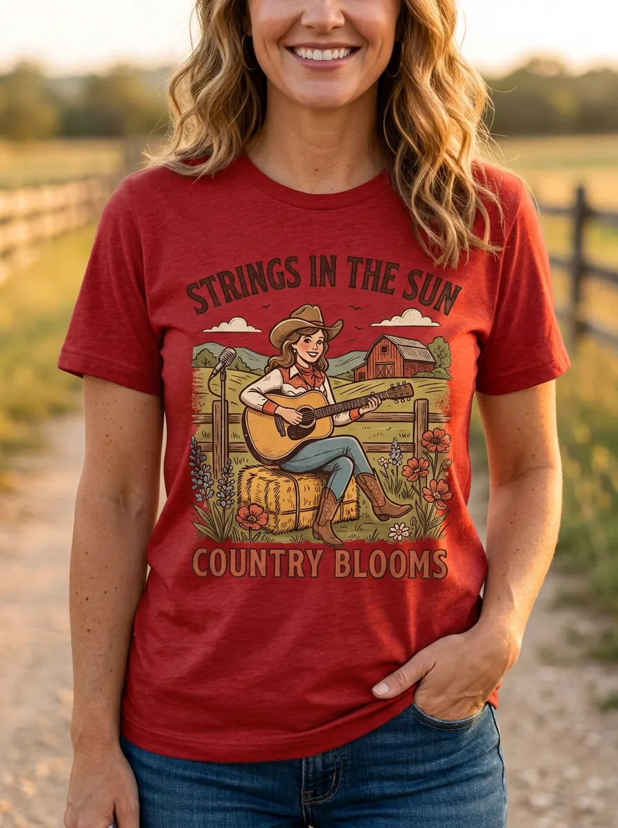 Festival Country Music Crewneck T-Shirt