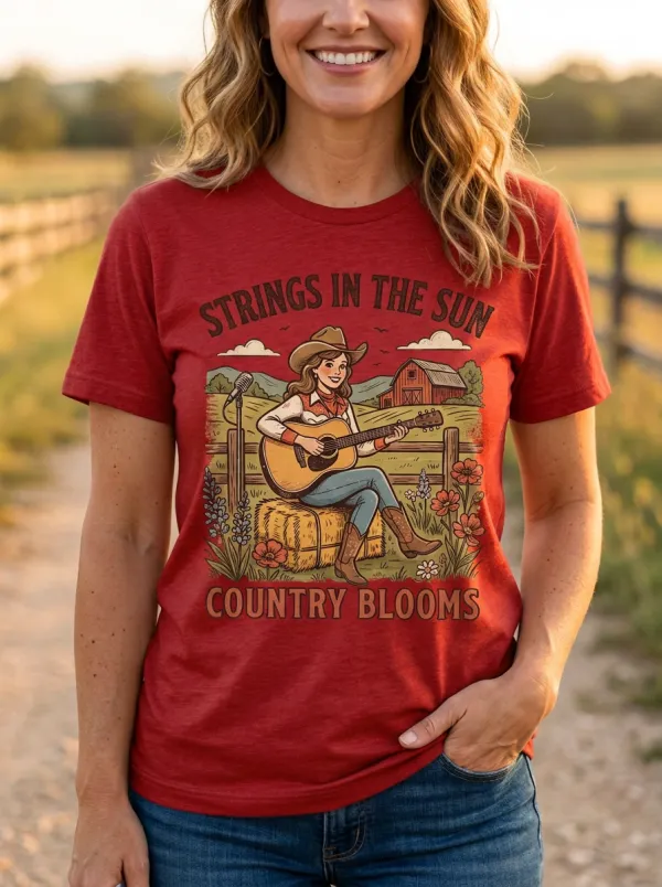 Festival Country Music Crewneck T-Shirt