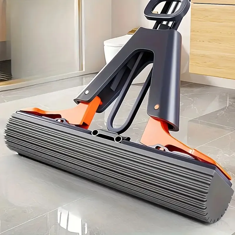 Dry And Wet Dual-Purpose Double-Folded Sponge Mop