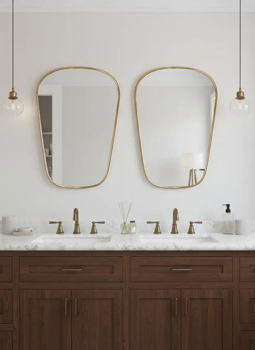 Artisan Brass Accent Wall Mirror