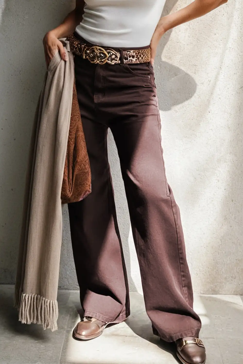 Clean Woven Denim Jeans