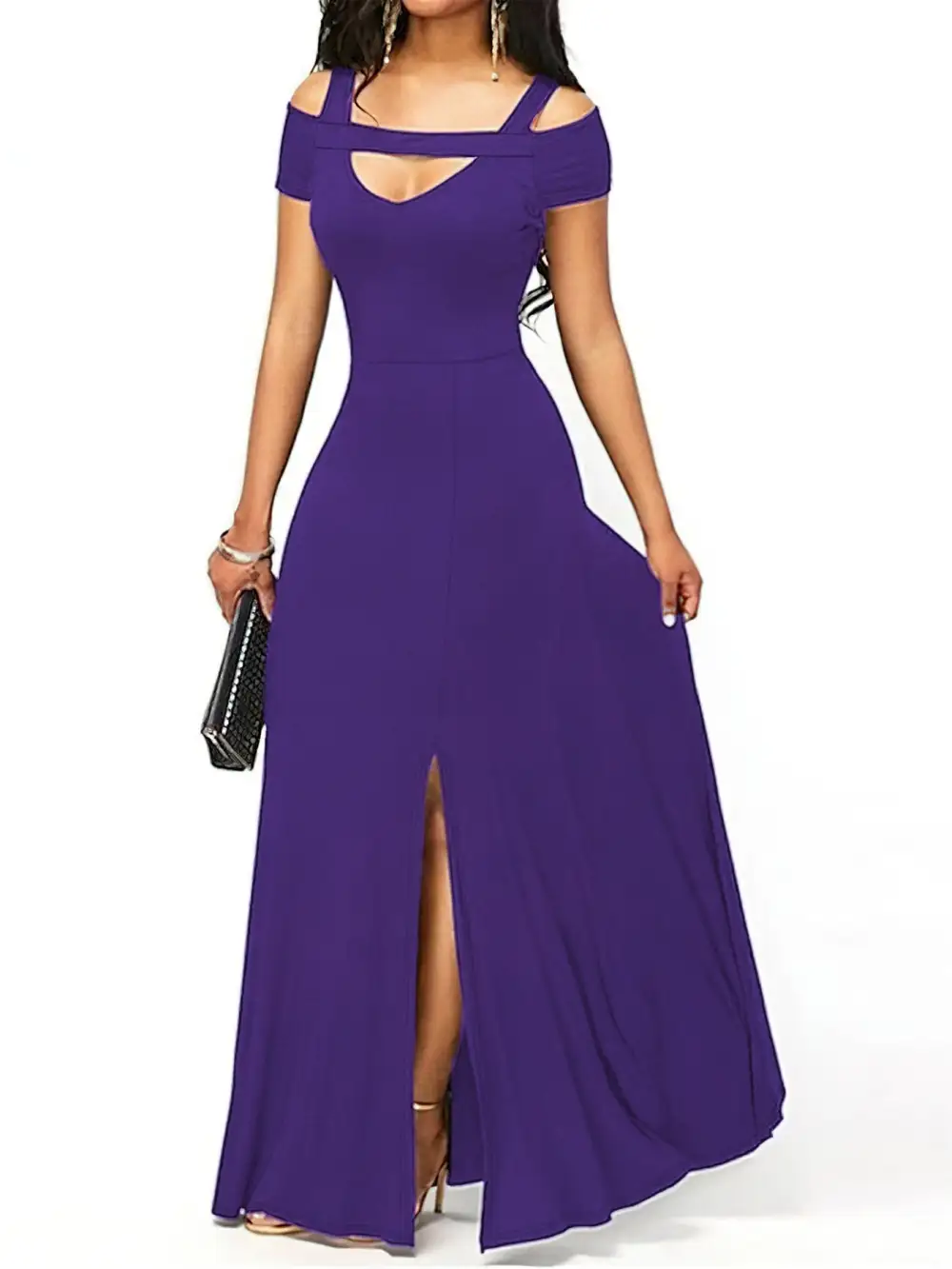Strapless Wrap Maxi Dress