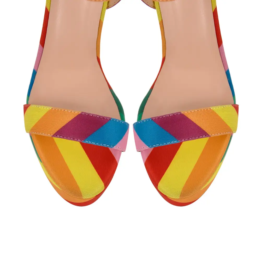 Buckle Strap Chunky Heel Sandals