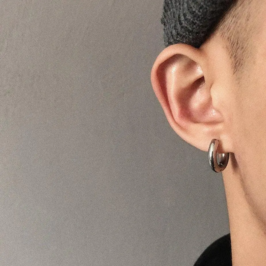 Thick Hoop Earrings