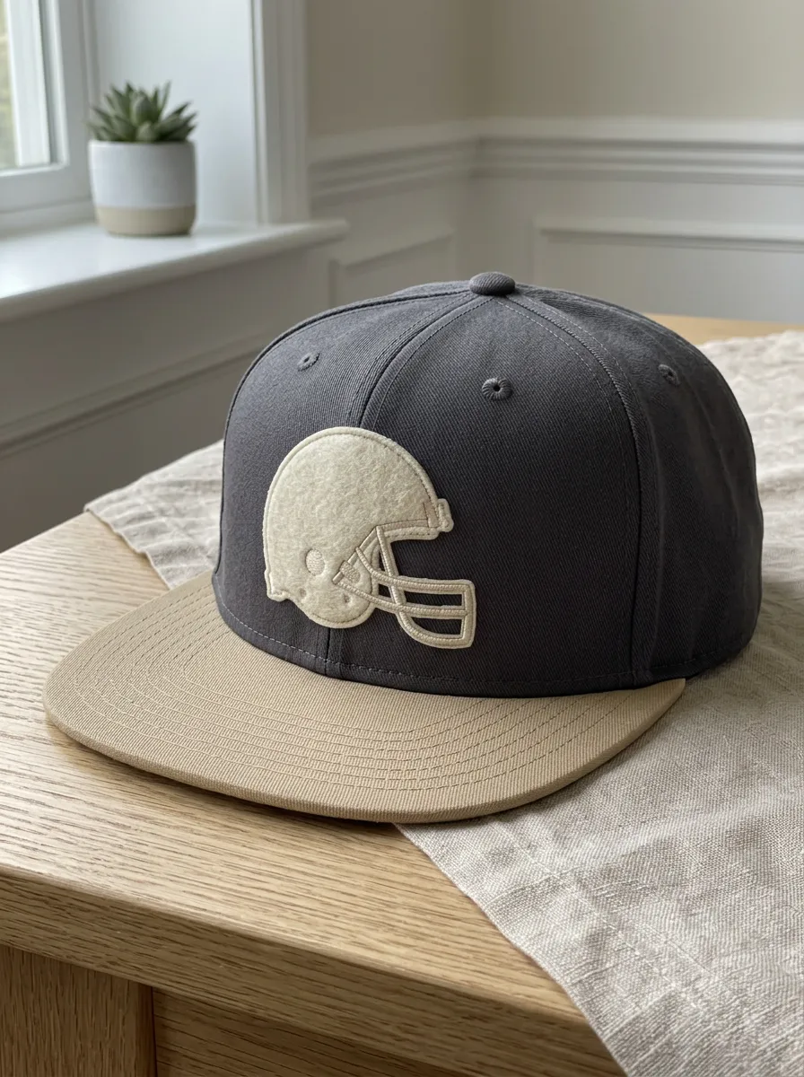 Unisex Football Fan Helmet Patch Embroidered Snapback Hat
