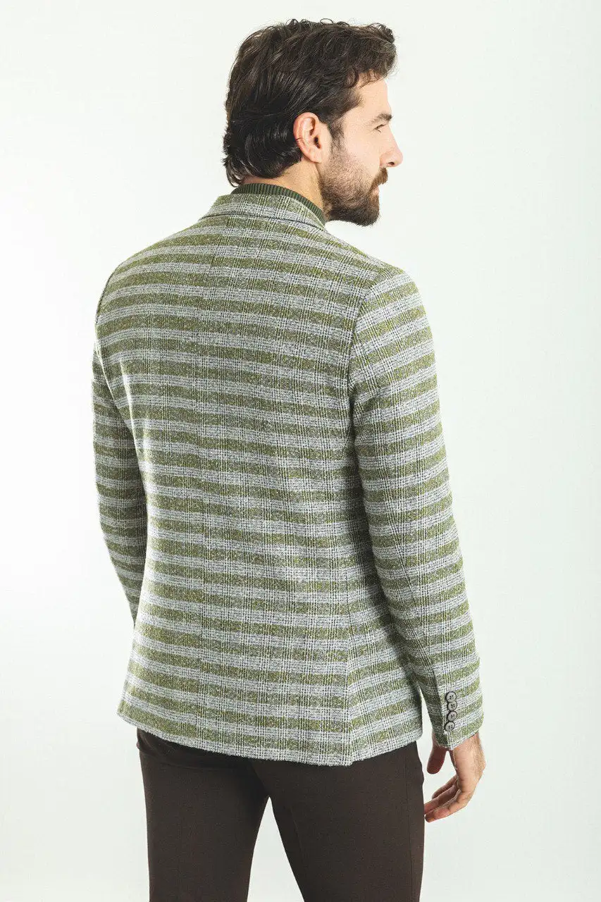 Classic Slim Fit Patterned Blazer