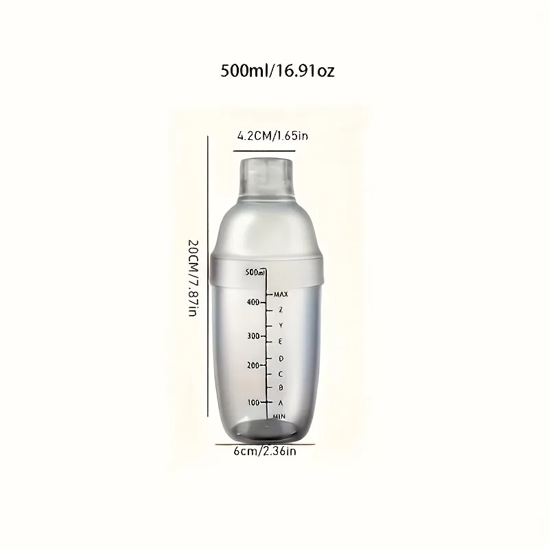 Graduated Drink Mixing Shaker